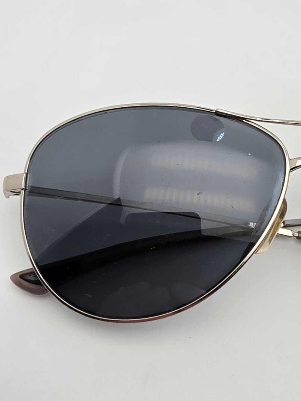 Smith Optics Langley ODN 3 Silver Frame Grey Carbonic Lens Aviator Sunglasses - Picture 14 of 14